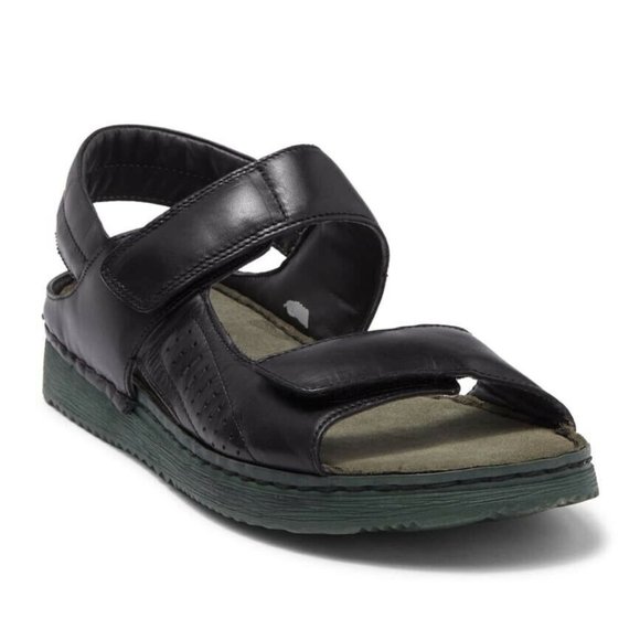 Pajar Amalfi Leather Open Toe, Strappy Sandal. SIZE:13;2 Colors: Black and Brown main image 10